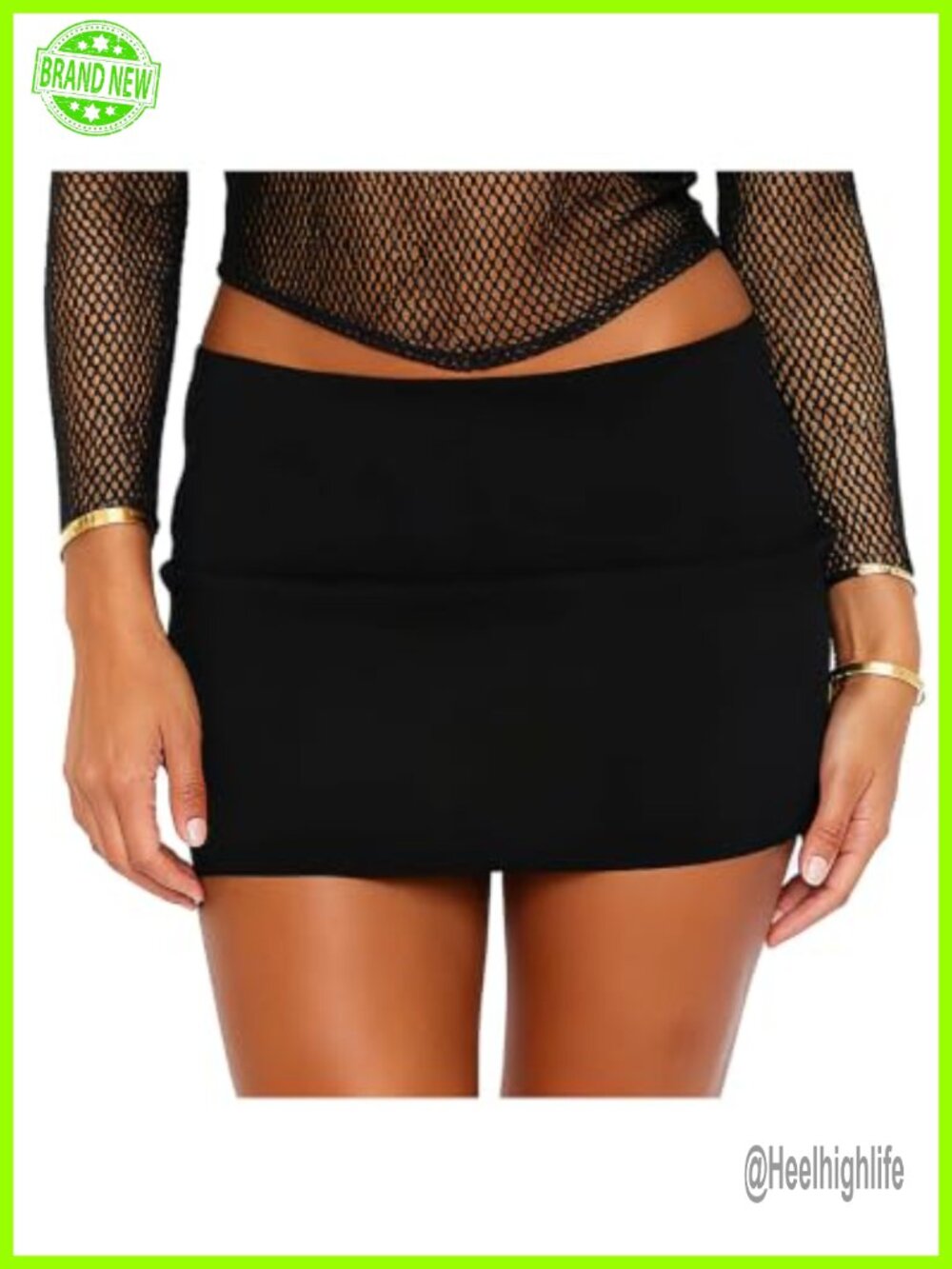 Women's Mini Skirt Mid-Waist Elastic Bodycon Y2k Stretch Woven Party
